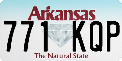 AR license plate 771KQP