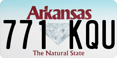 AR license plate 771KQU