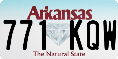 AR license plate 771KQW