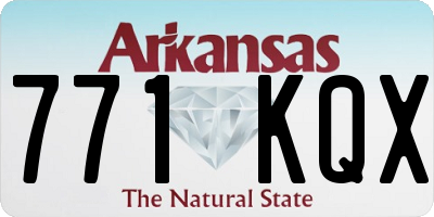 AR license plate 771KQX