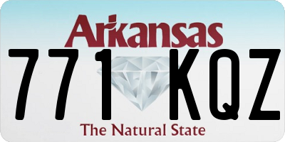 AR license plate 771KQZ