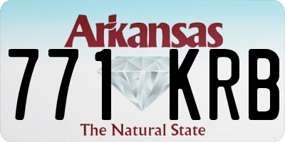 AR license plate 771KRB