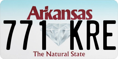 AR license plate 771KRE