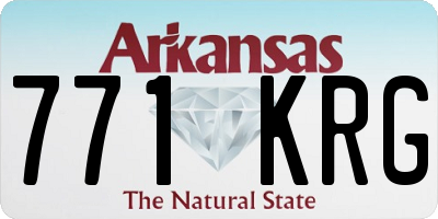 AR license plate 771KRG