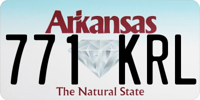 AR license plate 771KRL
