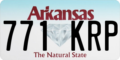 AR license plate 771KRP