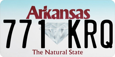 AR license plate 771KRQ