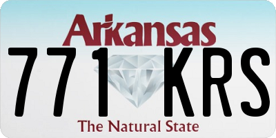 AR license plate 771KRS