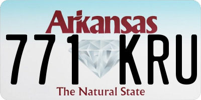 AR license plate 771KRU