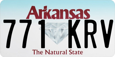 AR license plate 771KRV