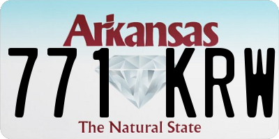 AR license plate 771KRW