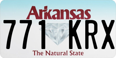 AR license plate 771KRX