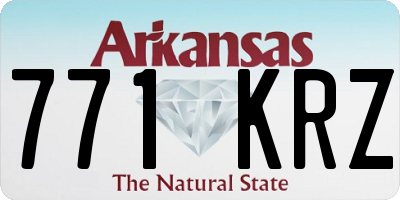 AR license plate 771KRZ