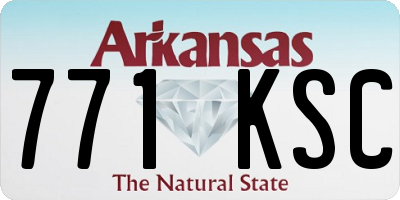 AR license plate 771KSC