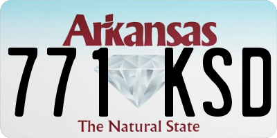 AR license plate 771KSD