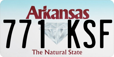 AR license plate 771KSF