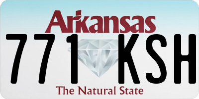 AR license plate 771KSH