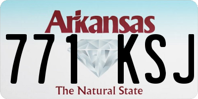 AR license plate 771KSJ