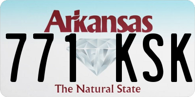 AR license plate 771KSK
