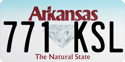 AR license plate 771KSL