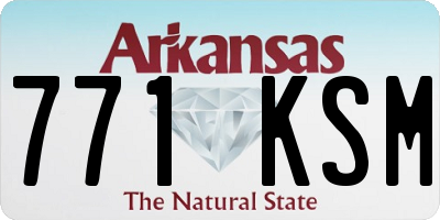 AR license plate 771KSM