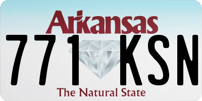 AR license plate 771KSN