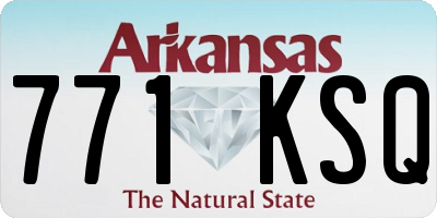 AR license plate 771KSQ