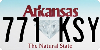 AR license plate 771KSY