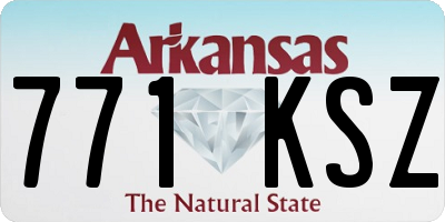 AR license plate 771KSZ