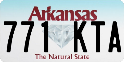 AR license plate 771KTA
