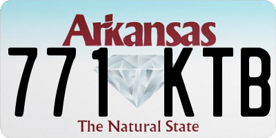 AR license plate 771KTB