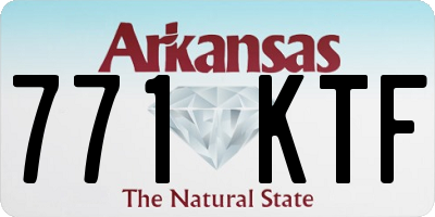 AR license plate 771KTF