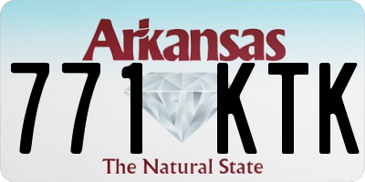AR license plate 771KTK