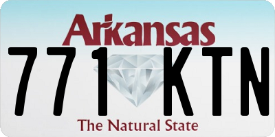 AR license plate 771KTN