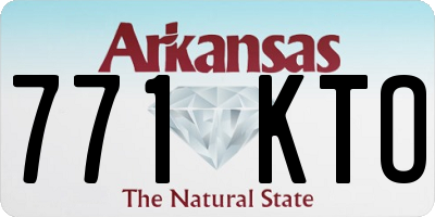 AR license plate 771KTO