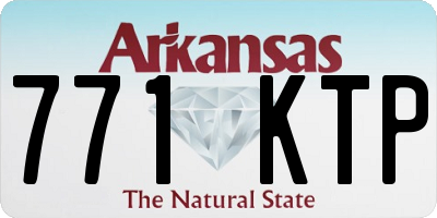 AR license plate 771KTP