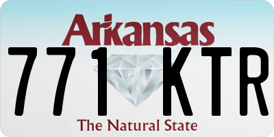 AR license plate 771KTR