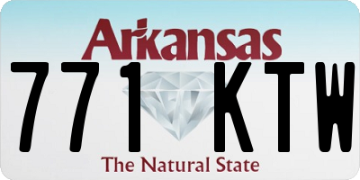 AR license plate 771KTW