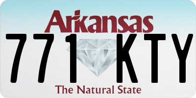AR license plate 771KTY