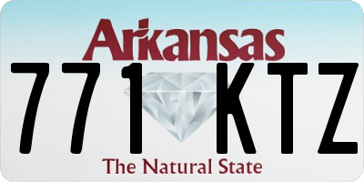 AR license plate 771KTZ
