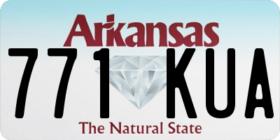 AR license plate 771KUA
