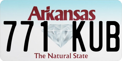 AR license plate 771KUB