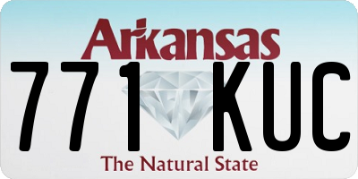 AR license plate 771KUC