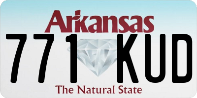 AR license plate 771KUD