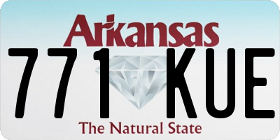 AR license plate 771KUE