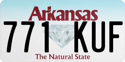 AR license plate 771KUF