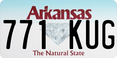AR license plate 771KUG