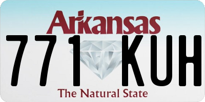 AR license plate 771KUH