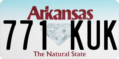 AR license plate 771KUK