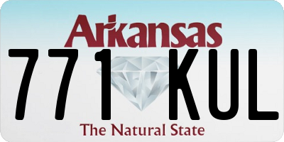 AR license plate 771KUL